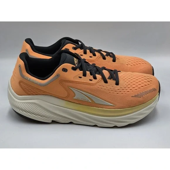 Altra Men's 10.5 Via Orange Lace Up Low Top Running Shoes Sneakers ALOA82BW013